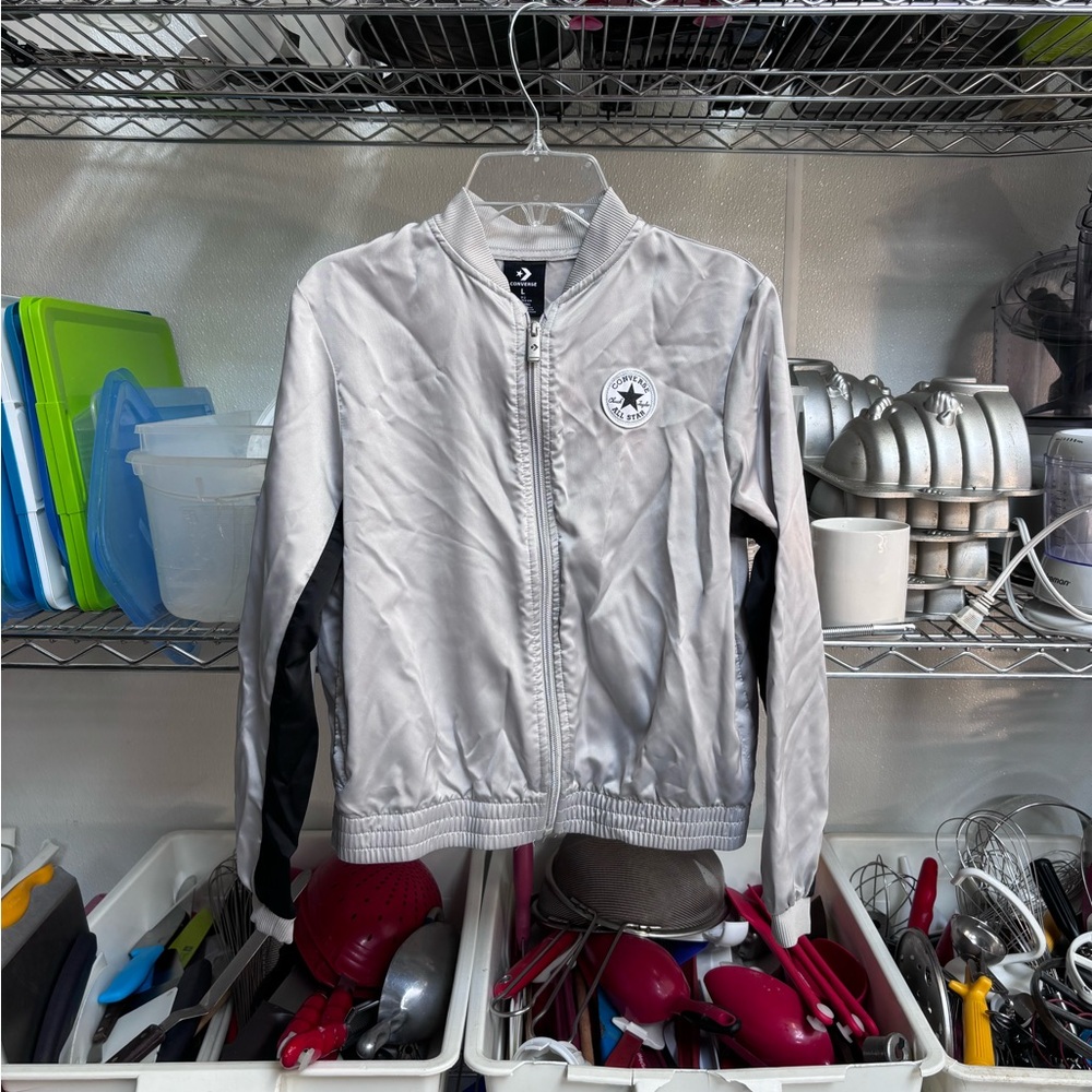 Converse Silver Light Bomber Jacket
